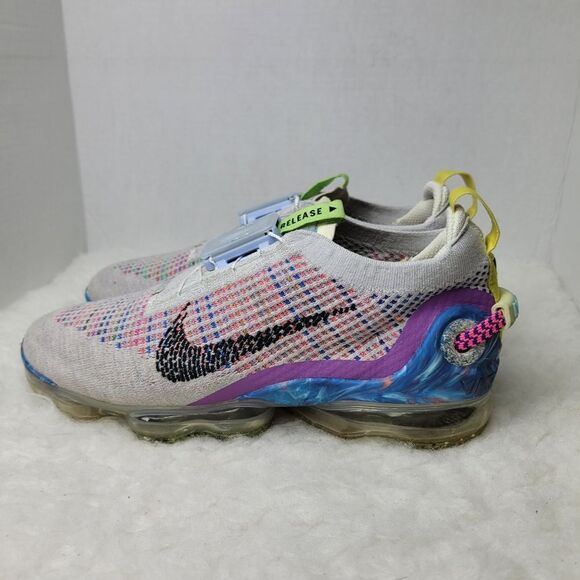 Nike Air Vapormax 2020 FK Flyknit Pure Platinum Multicolor CJ6740-001 Size 9.5 - Picture 8 of 9